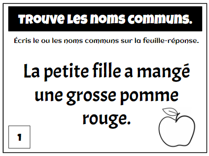 Image représentant la ressource: Cartes à tâche : trouve le nom.