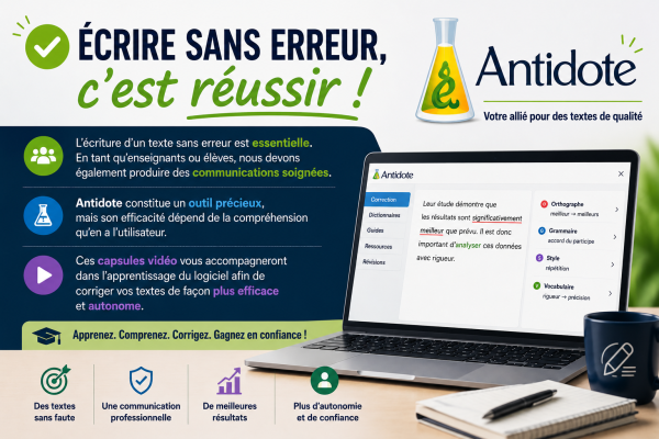 Image représentant la ressource: Capsules de formation pour Antidote.